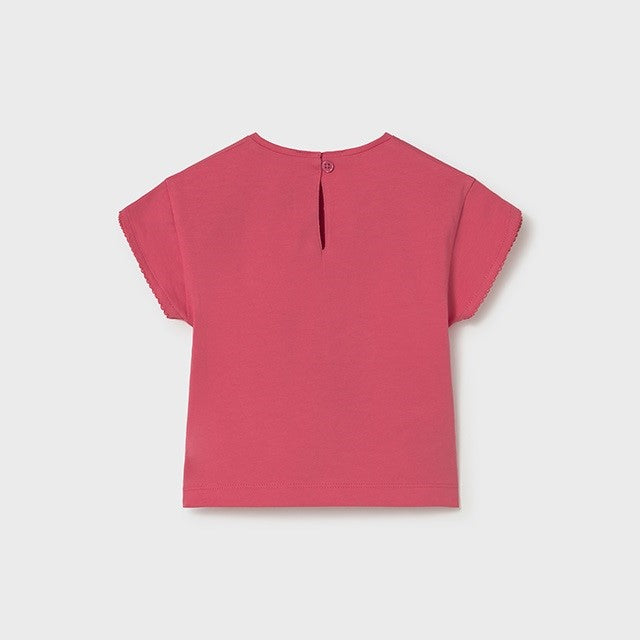 Mayoral Yazlık Kız Bebek Kısa Kol T-shirt Kırmızı