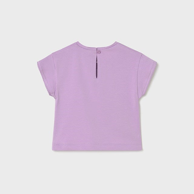 Mayoral Yazlık Kız Bebek Kısa Kol T-shirt Lila