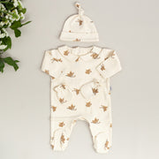 Mayys Baby Bebek Organik 4'lü  Hastane Çıkış Seti- Koala Bej