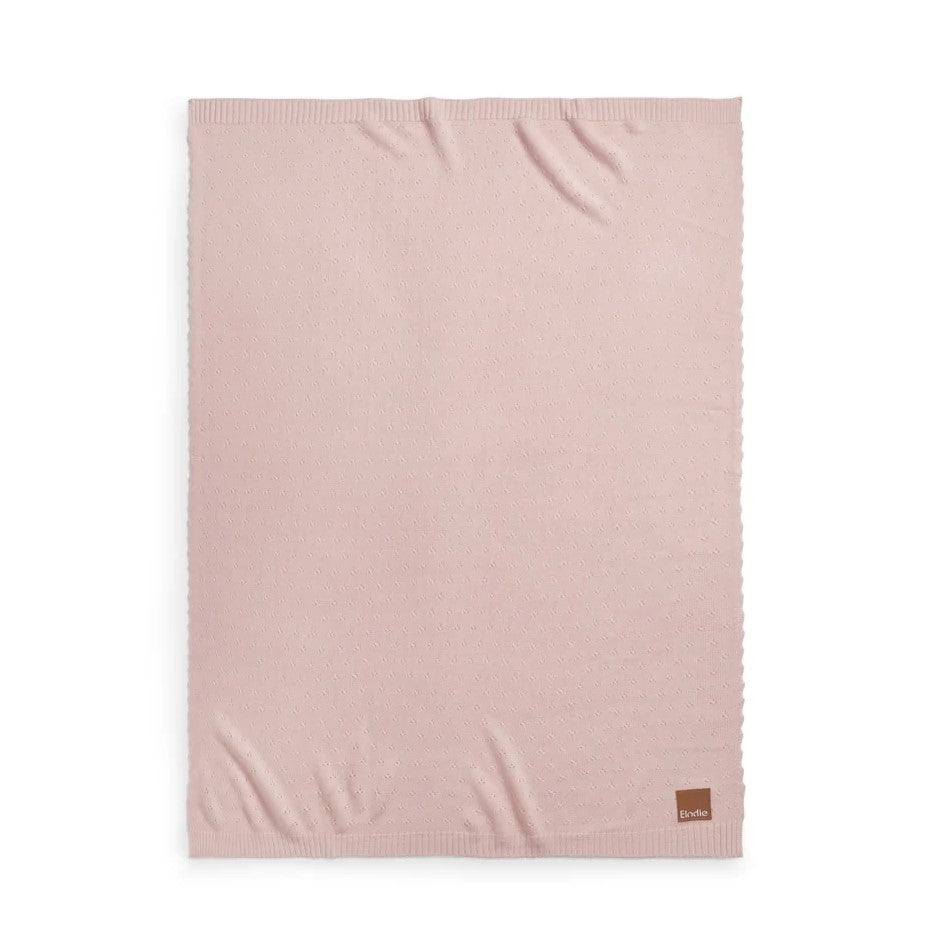 Elodie Details Battaniye Örgü Pointelle Misty Pink - Görsel 3