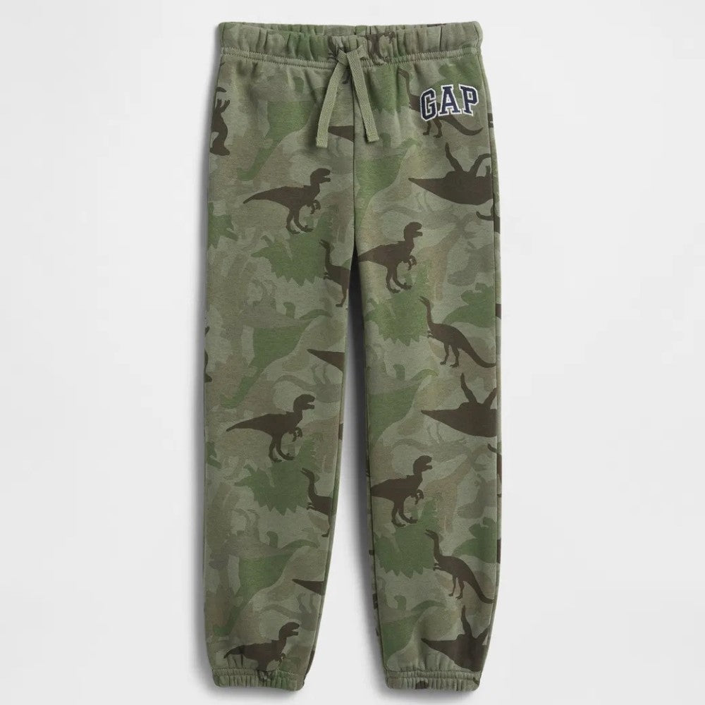 GAP Logolu Kışlık Erkek Bebek Jogger Eşofman Altı Yeşil