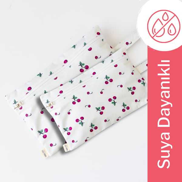 Mama Yoyo Whaley 2'li  Islak/Kirli Çantası Kiraz