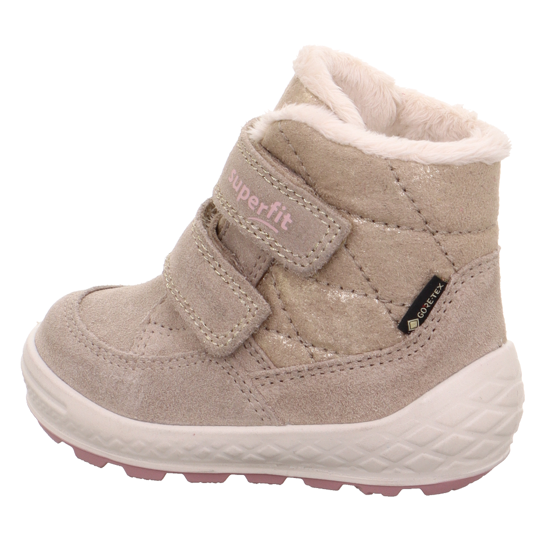 SuperFit Kışlık Kız Bebek Groovy Goretex Bot Bej
