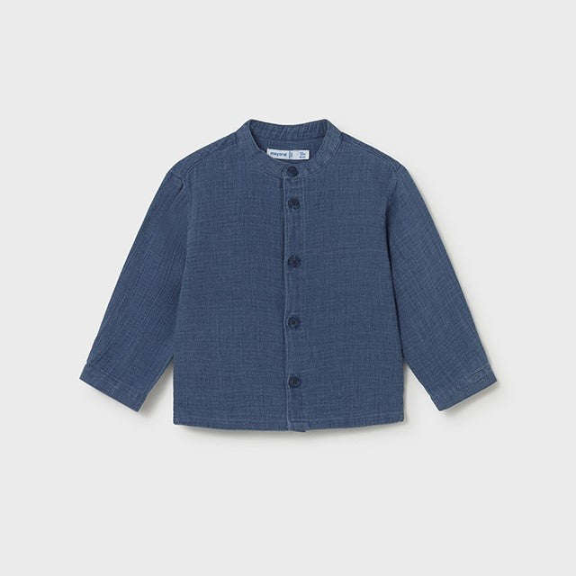 Mayoral Yazlık Erkek Bebek Uzun Kol Gömlek Lacivert