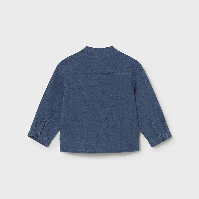 Mayoral Yazlık Erkek Bebek Uzun Kol Gömlek Lacivert