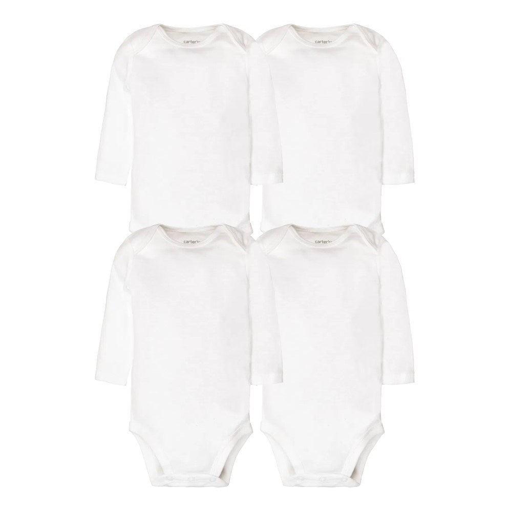 Carter's Layette Bebek 4'lü Beyaz Body Set Beyaz