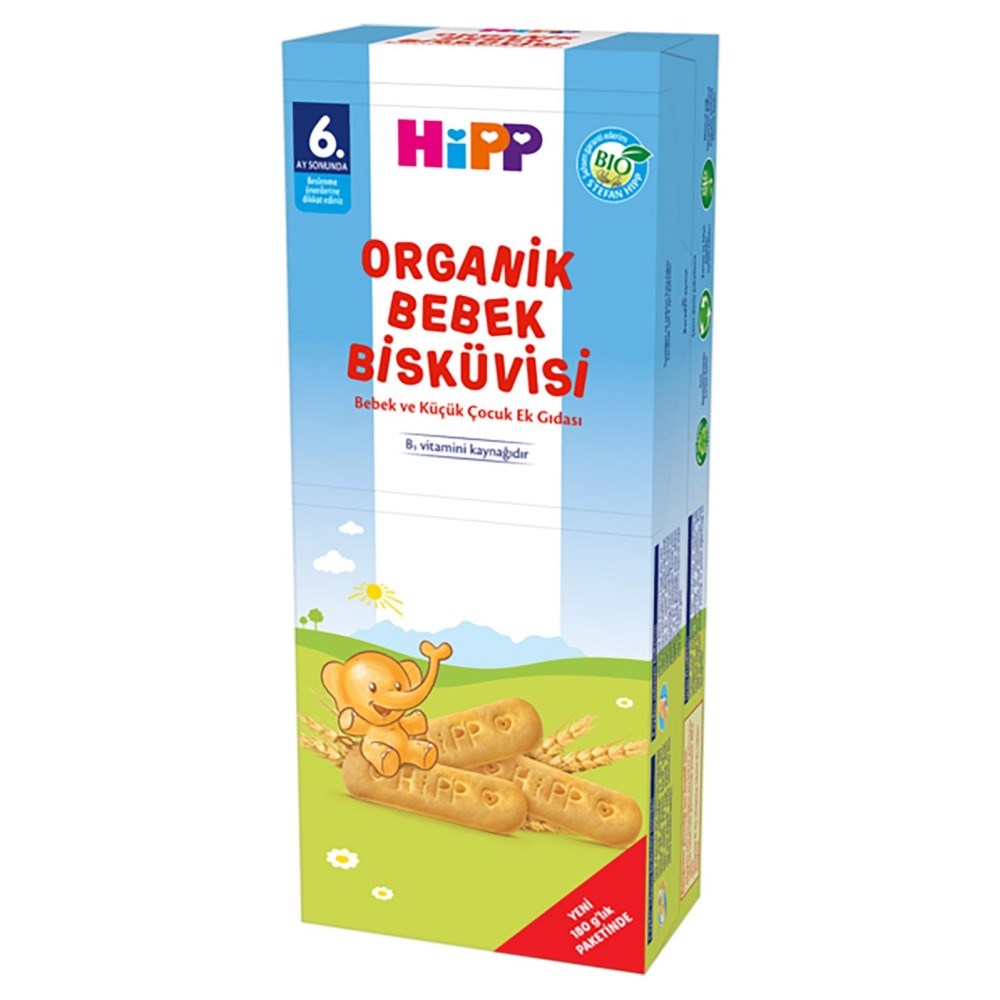 Hipp Organik Bebek Bisküvisi 6 Ay+ 180 gr STD