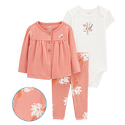 Carter's Kız Bebek Hırkalı 3'lü Set Pembe