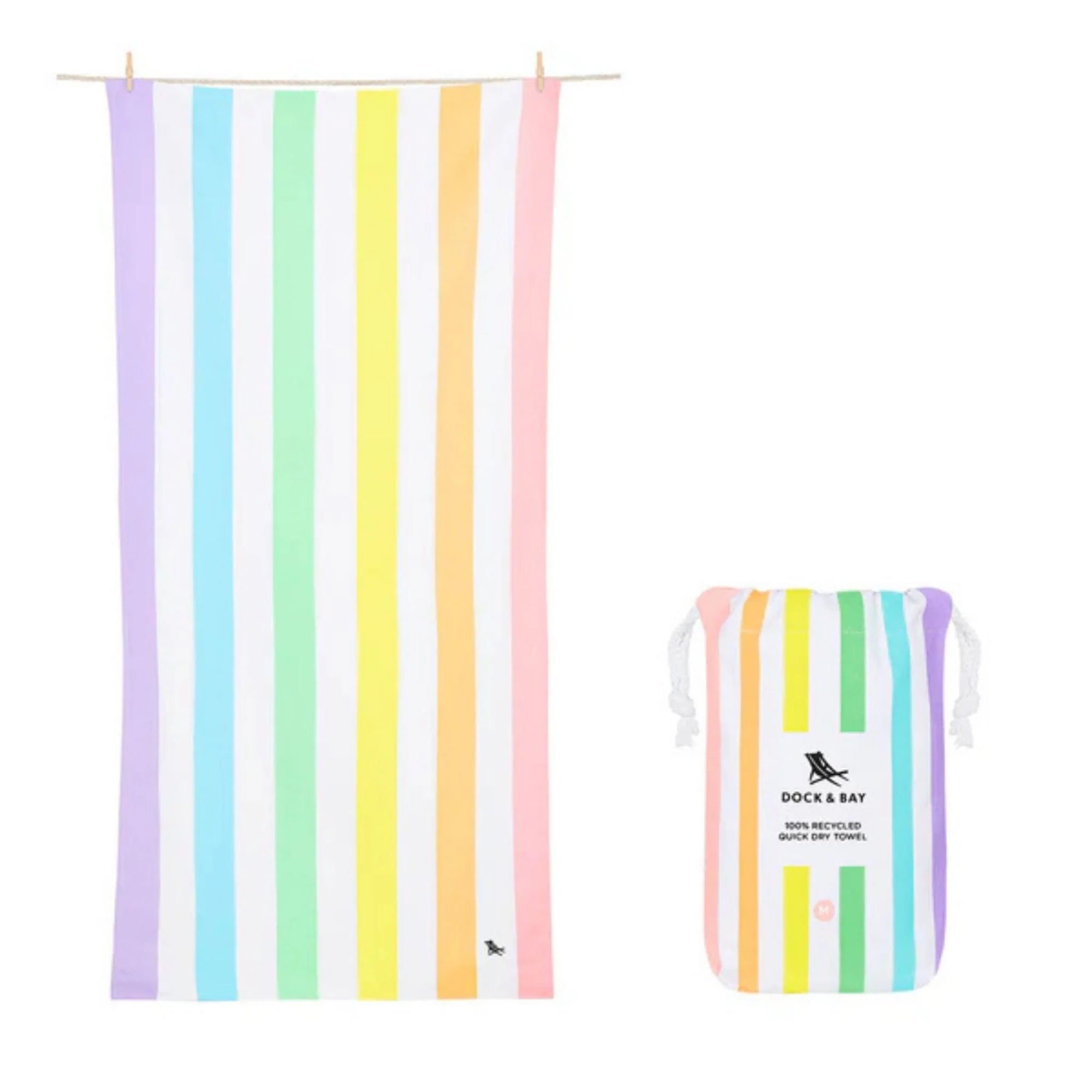 Dock And Bay Çocuk Plaj Havlusu Summer M Unicorn Waves Ekru