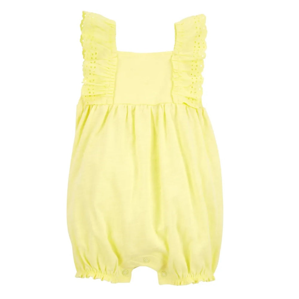 Carter's Kız Bebek Kısa Tulum Sarı