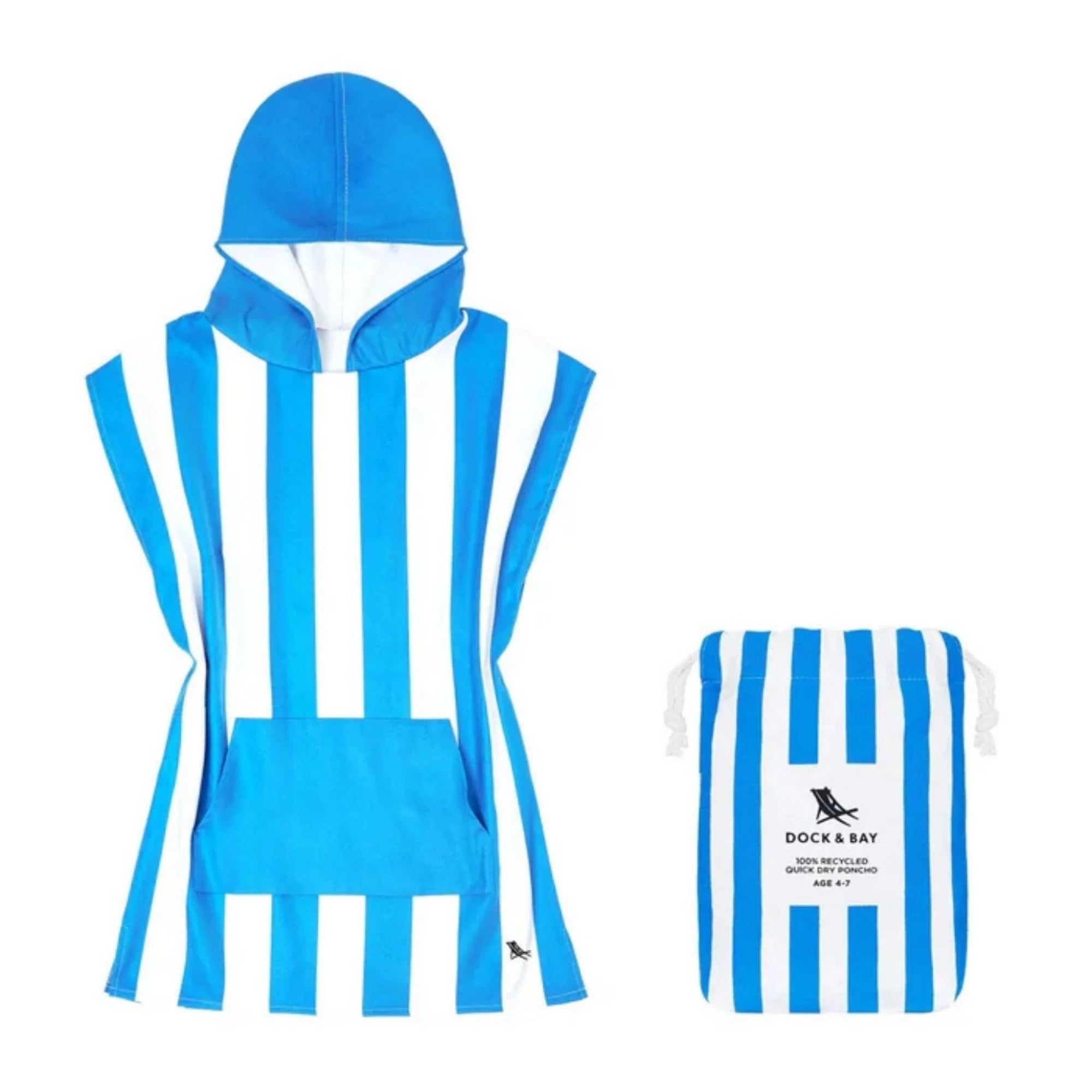 Dock And Bay UV Korumalı Çocuk Pançosu S Bondi Blue Mavi