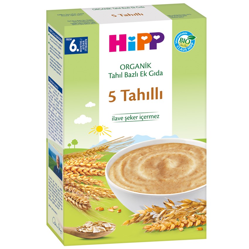 Hipp Organik 5 Tahıllı Ek Gıda 200 gr STD