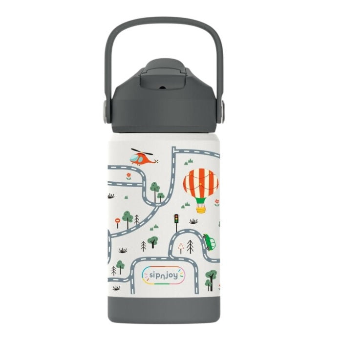 Sipnjoy FlipSip Çocuk Su Termosu 360 ml - Adventure Trails