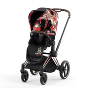 Cybex Priam Bebek Arabası Rose Gold - Spring Blossom Dark