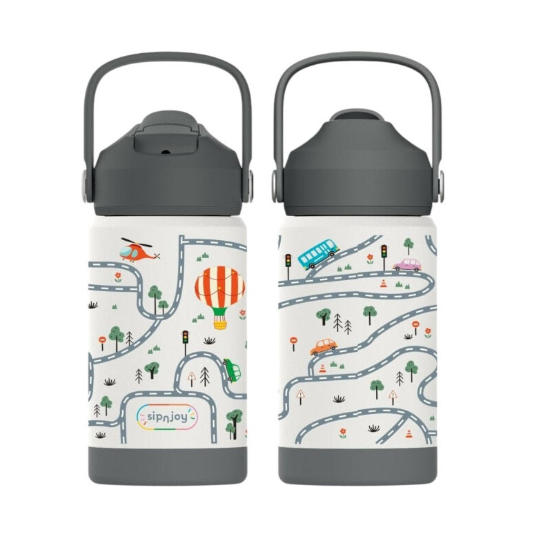 Sipnjoy FlipSip Çocuk Su Termosu 360 ml - Adventure Trails