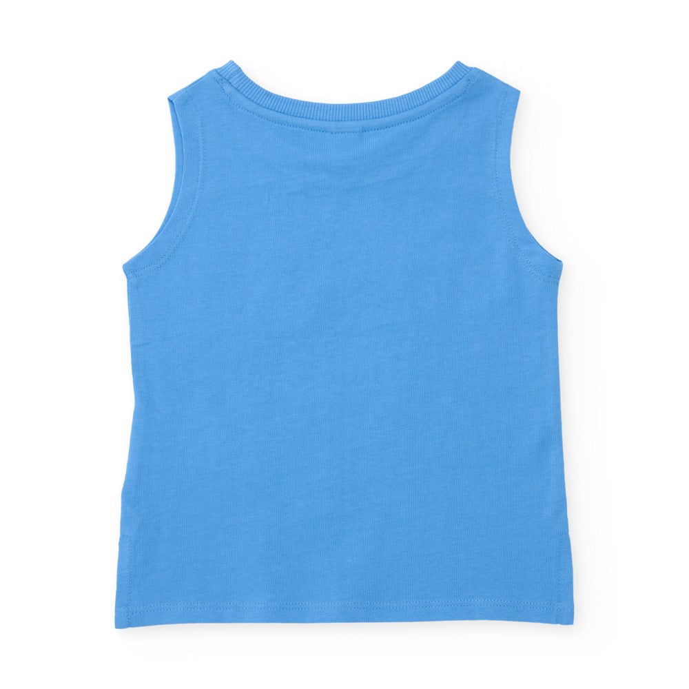 Tuc Tuc Yazlık Erkek Bebek Kolsuz T-shirt Mavi