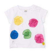 Tuc Tuc Yazlık Kız Bebek T-shirt Beyaz