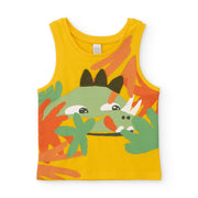 Tuc Tuc Yazlık Erkek Bebek Kolsuz T-shirt Turuncu