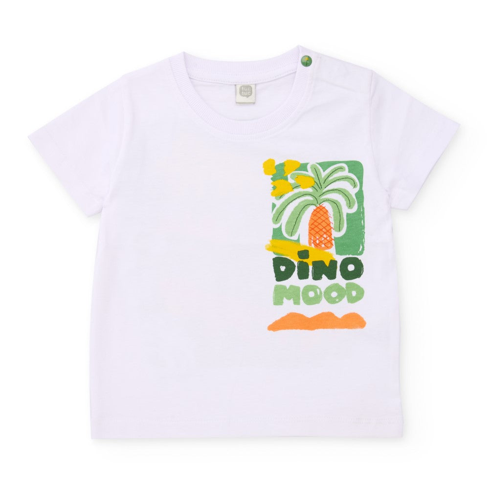Tuc Tuc Yazlık Erkek Bebek T-shirt Beyaz