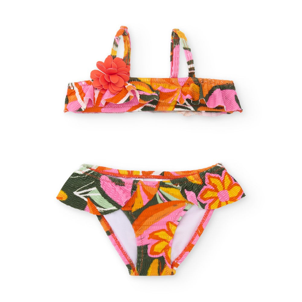 Tuc Tuc Yazlık Kız Bikini Turuncu