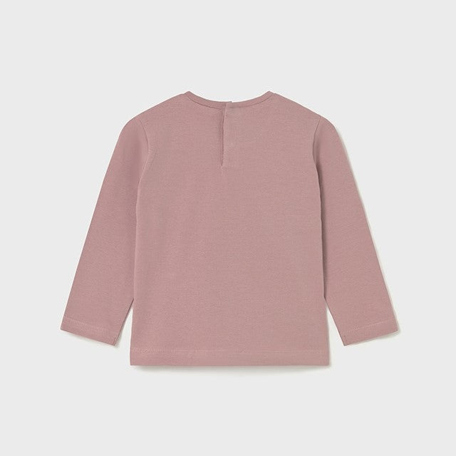 Mayoral Kışlık Kız Bebek Uzun Kol T-shirt Pembe