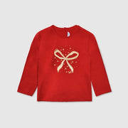 Mayoral Kışlık Kız Bebek Uzun Kol T-shirt Kırmızı