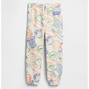 GAP Logolu Kışlık Erkek Bebek Jogger Eşofman Altı Ekru