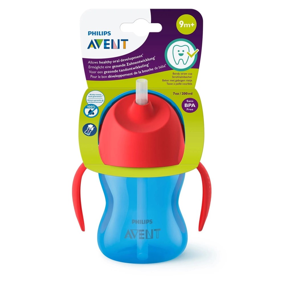 Avent Yumuşak Uçlu Bardak Mavi 200 ml 9 Ay+