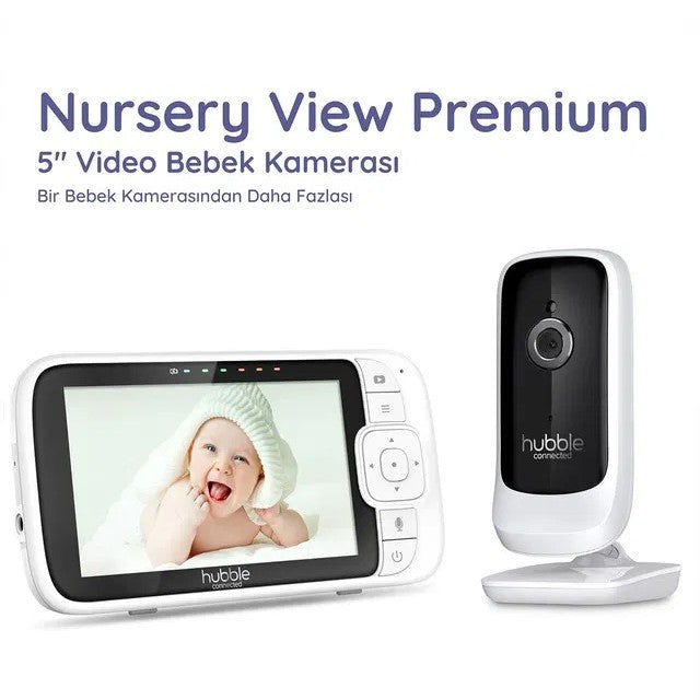 Hubble Nursery View Premium 5 İnç Dijital Ekranlı Bebek Kamerası
