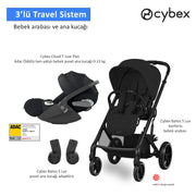 Cybex Balios S Lux Cloud T Plus Bebek Arabası Black Set