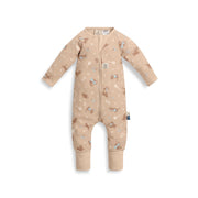 ErgoPouch Organik Pamuklu Patikli Pijama Tulum 1.0 TOG Melody Kahverengi
