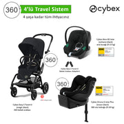 Cybex Eezy S 360 Twist2 Cybex Aton B2 isize  Cybex Sirona 360 isize 4’lü Set 2025 Ekim 3. Hafta Teslim