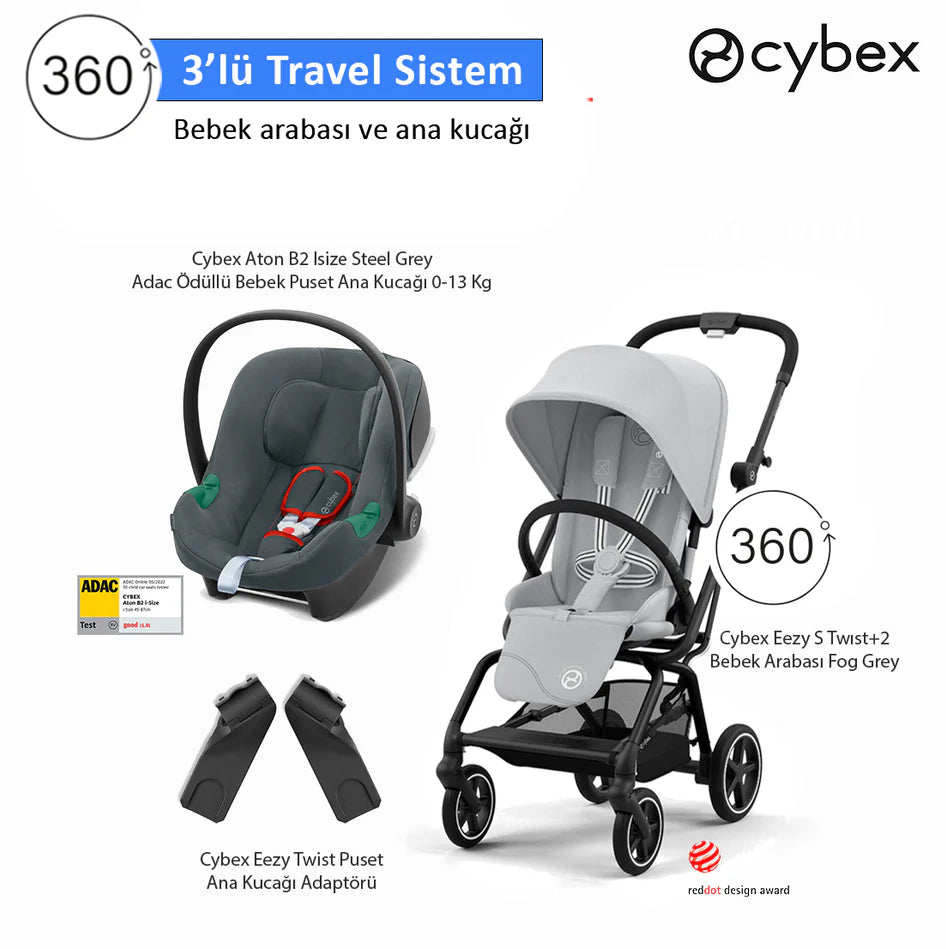 Cybex Eezy S 360 Twist2 Cybex Aton B2 isize Travel Set Hemen Teslim