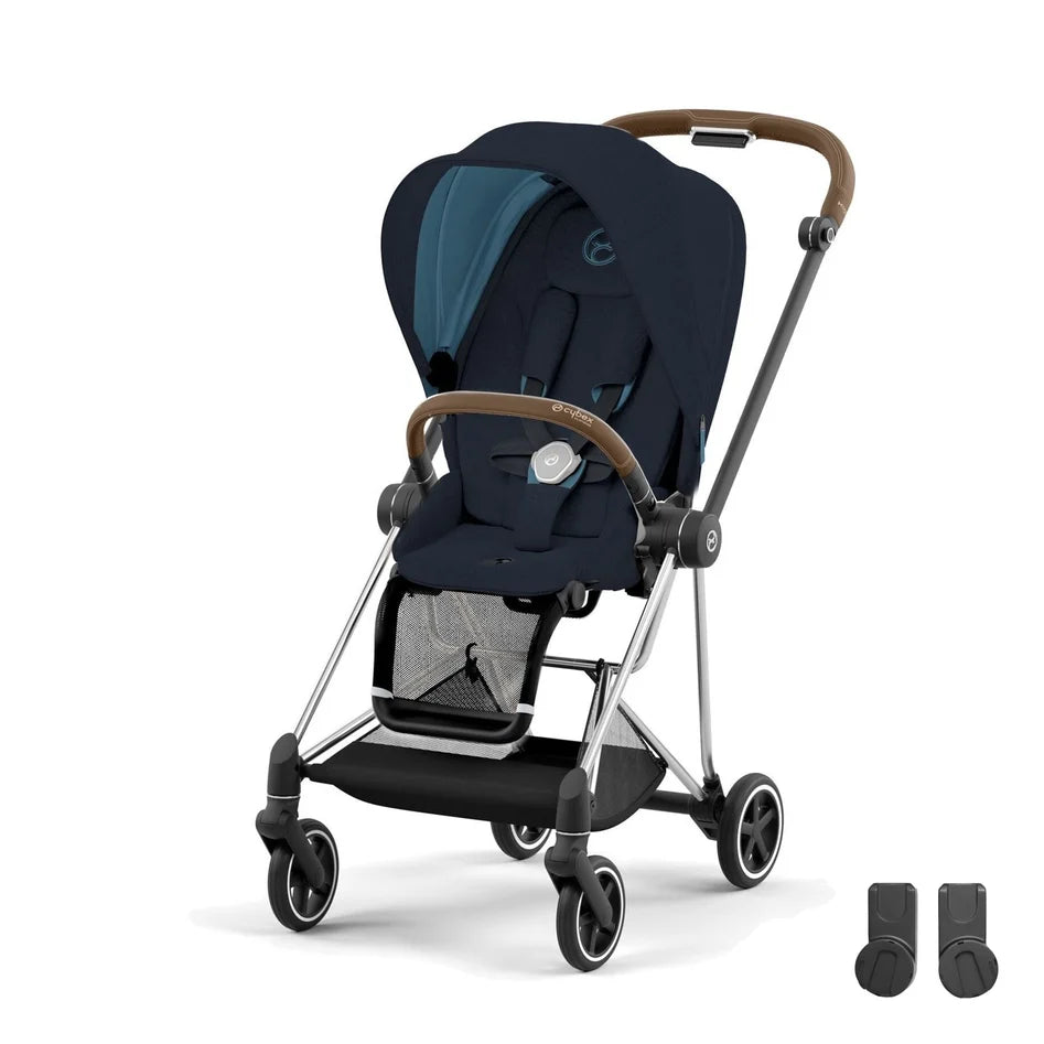 Cybex Mios Bebek Arabası Chrome Brown - Midnight Blue