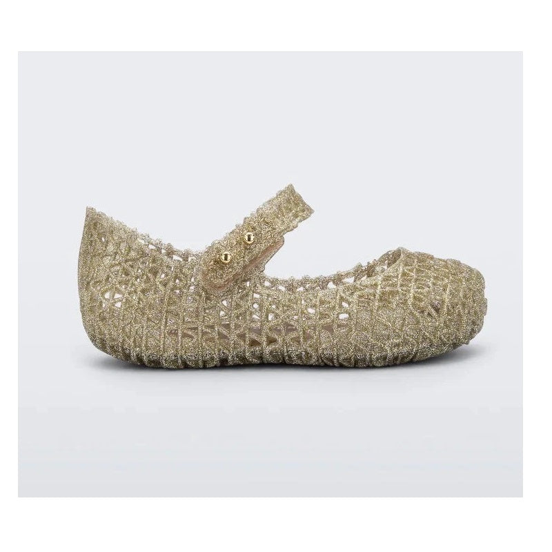 Mini Melissa Bebek Babet Campana Papel Bej