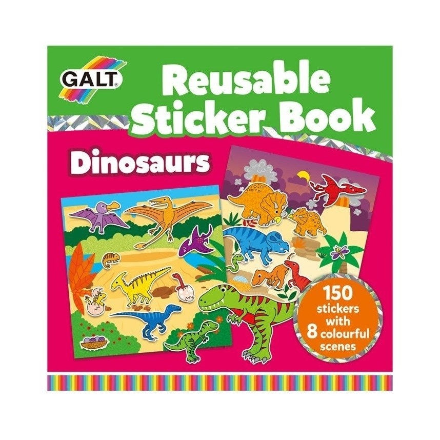 Galt Reusable Sticker Dinozor Çıkartma Kitabı 3 Yaş+ STD