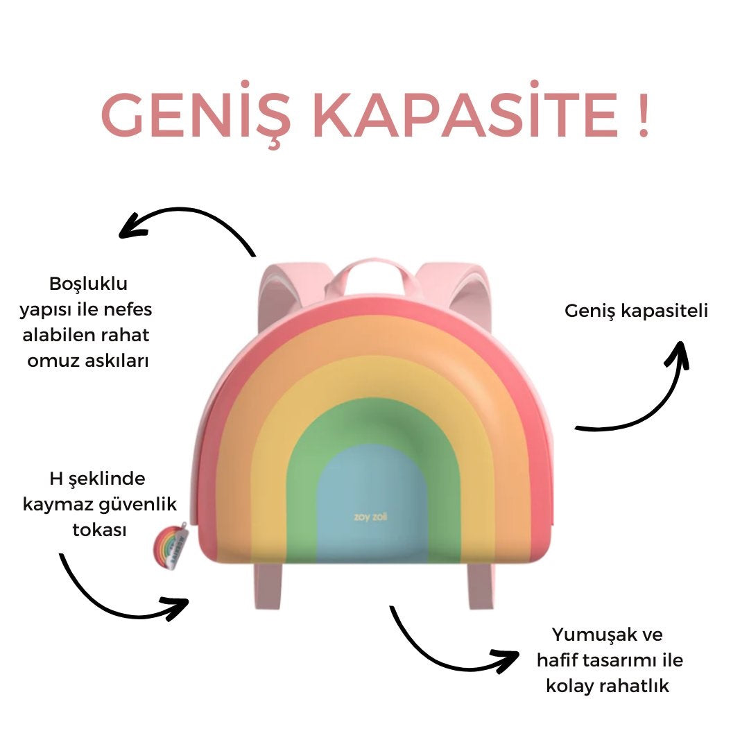 Zoyzoii Dream Serisi Sugar Heart Rainbow Çantası