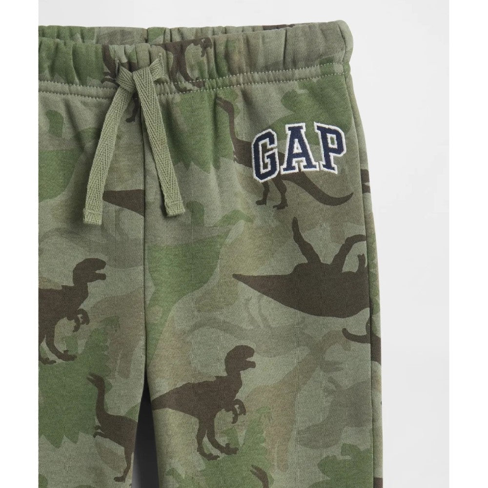 GAP Logolu Kışlık Erkek Bebek Jogger Eşofman Altı Yeşil