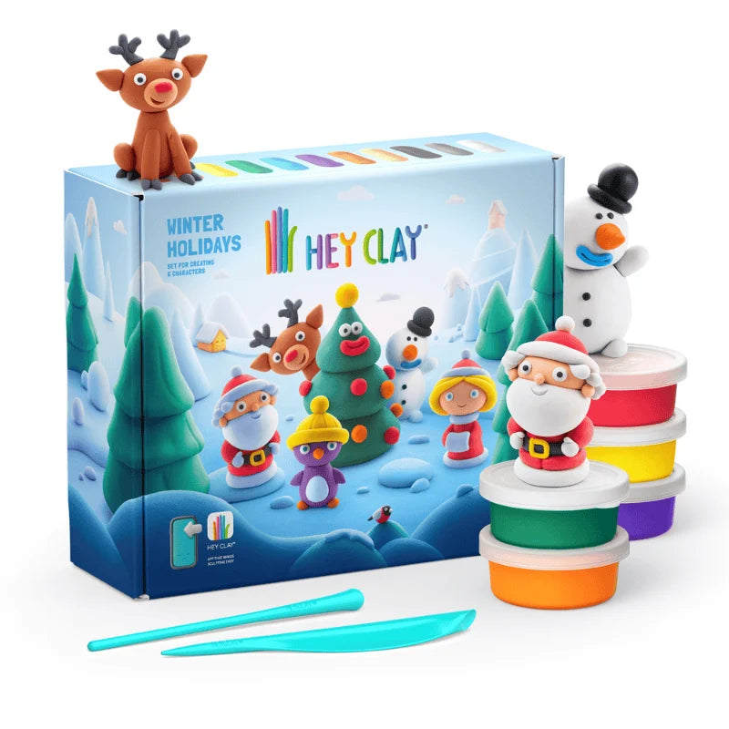Hey Clay Yaratıcı Kil Seti- Winter Holidays - Eğitici Oyuncak