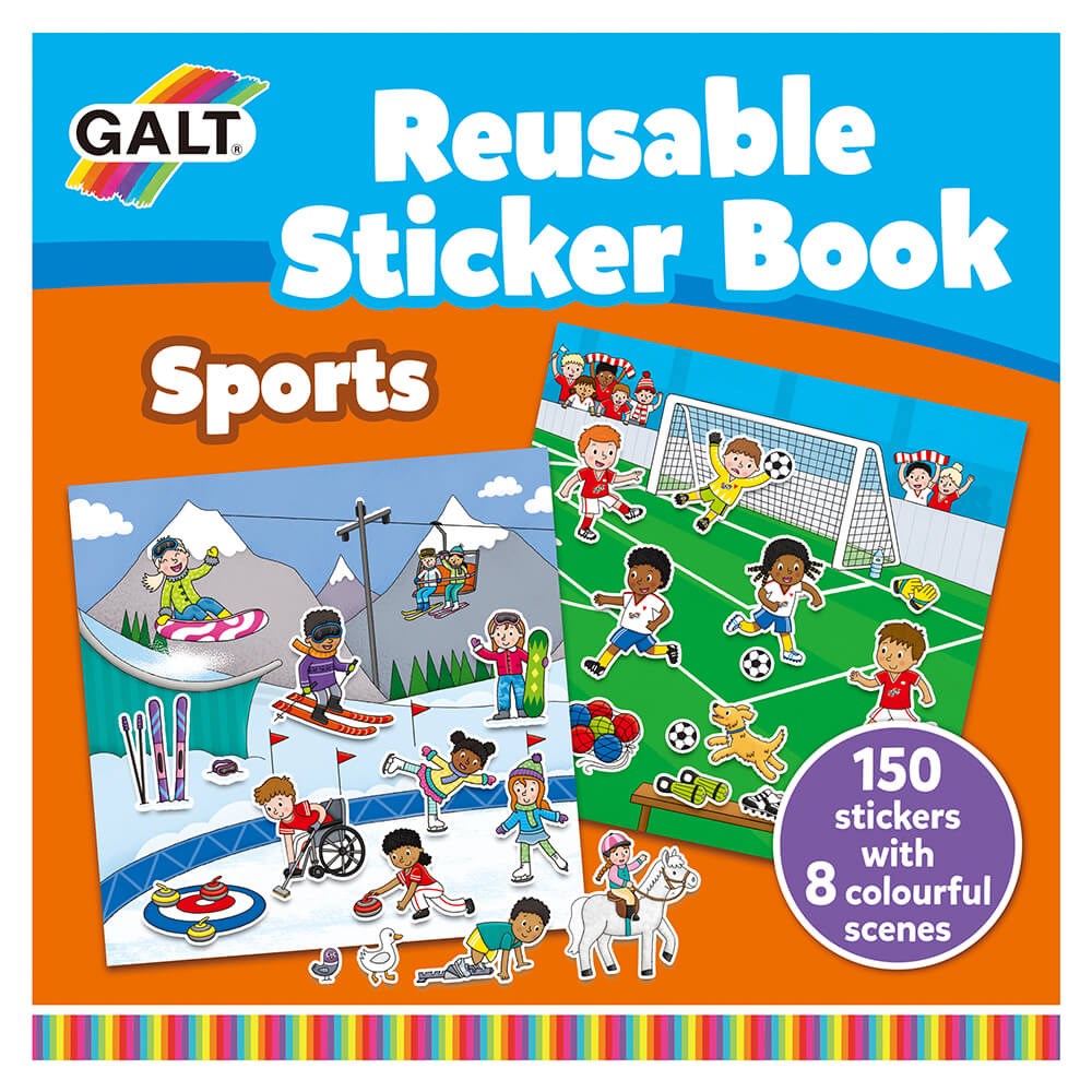 Galt Reusable Stıcker Book Sports 3 Yaş+ STD