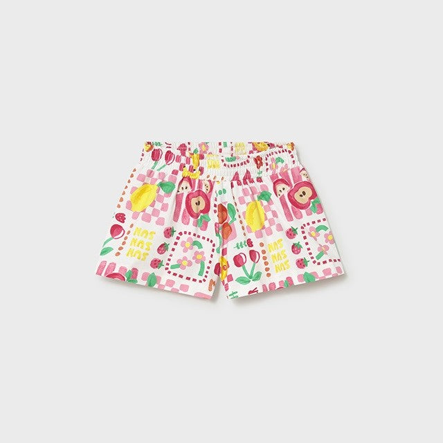 Mayoral Yazlık Kız Bebek Şort Beyaz