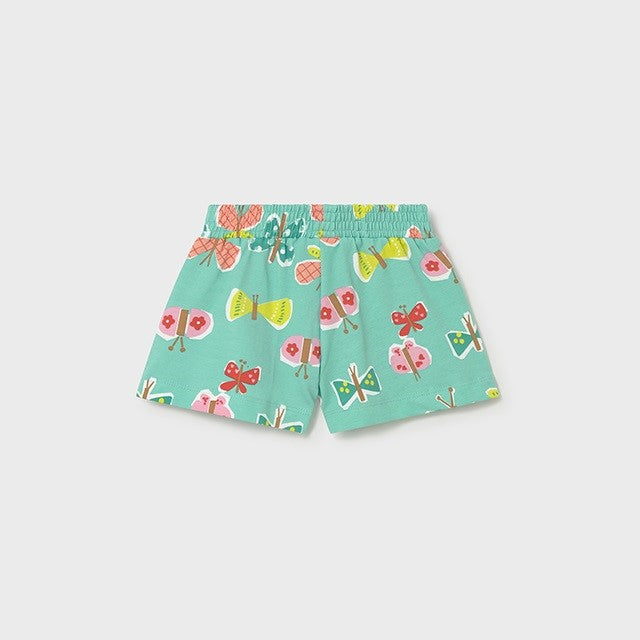 Mayoral Yazlık Kız Bebek Şort Turkuaz