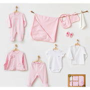 Andywawa Bebek Organik 10'lu Hastane Çıkış Seti Pembe