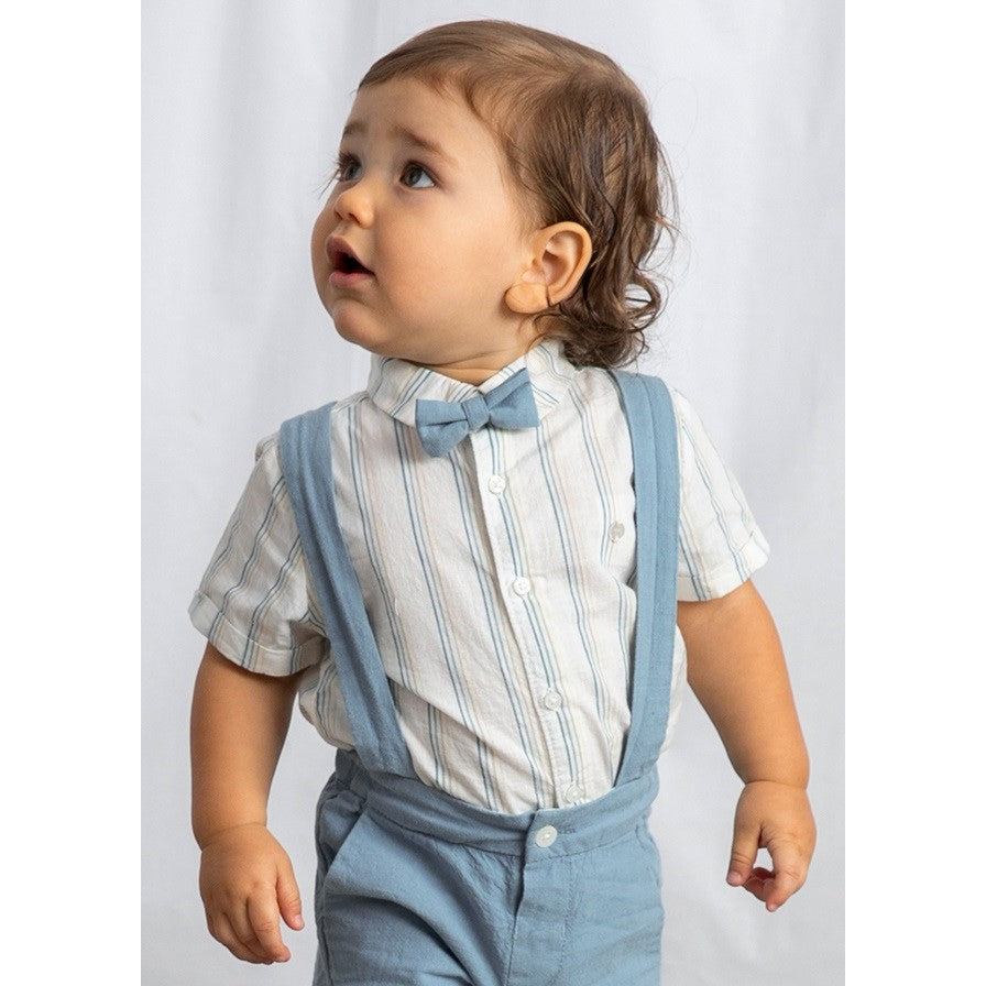 Mayoral Yazlık Erkek Bebek Papyonlu Gömlek Bermuda 3'lü Set Yeşil
