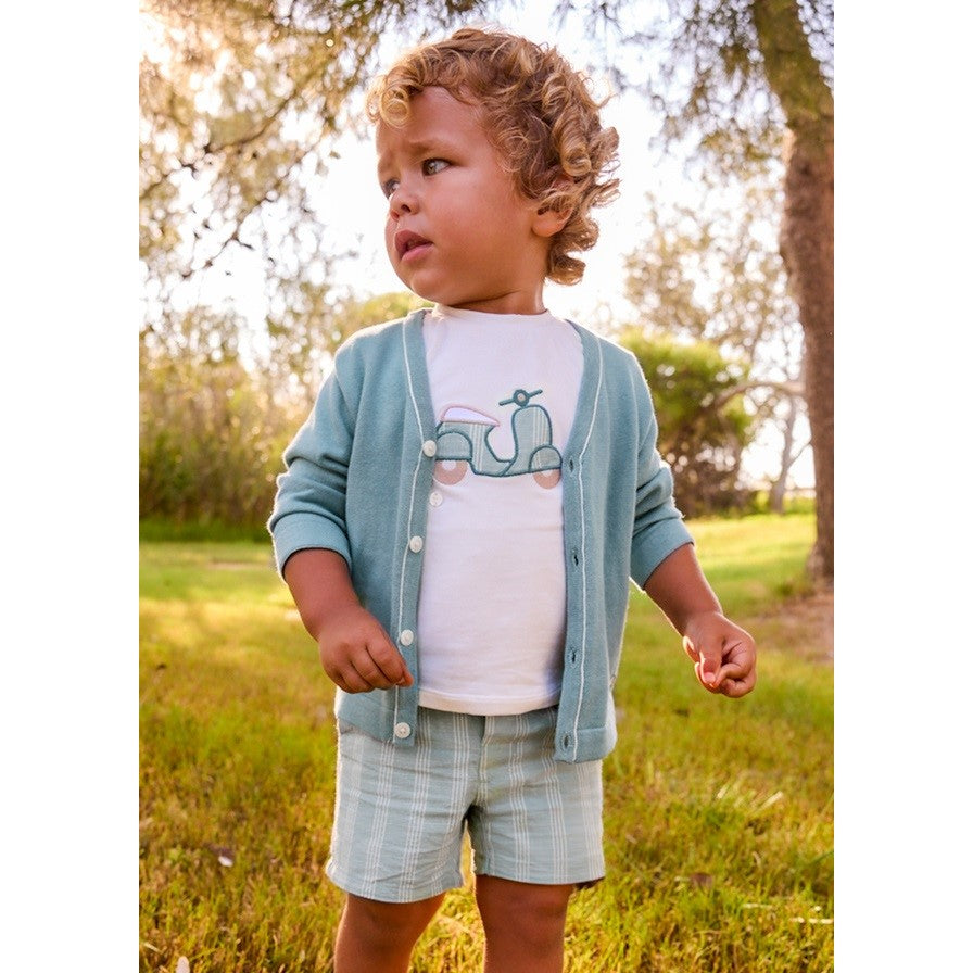 Mayoral Yazlık Erkek Bebek Kısa Kol T-shirt Bermuda 2'li Set Yeşil