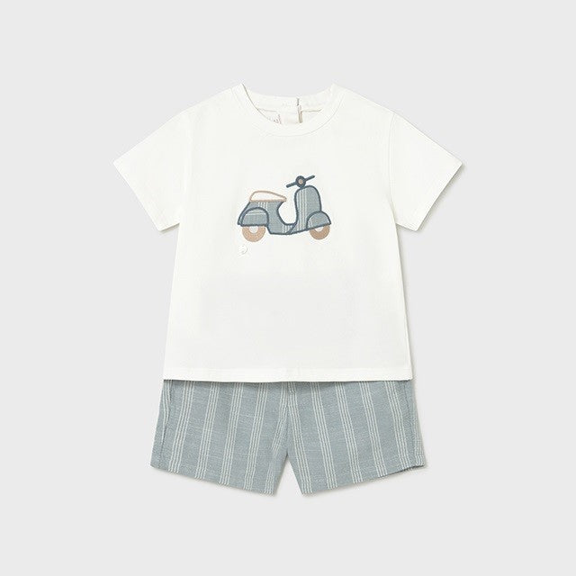 Mayoral Yazlık Erkek Bebek Kısa Kol T-shirt Bermuda 2'li Set Yeşil