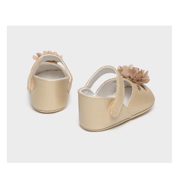 Mayoral Yazlık Kız Bebek Seramoni Patik Bej