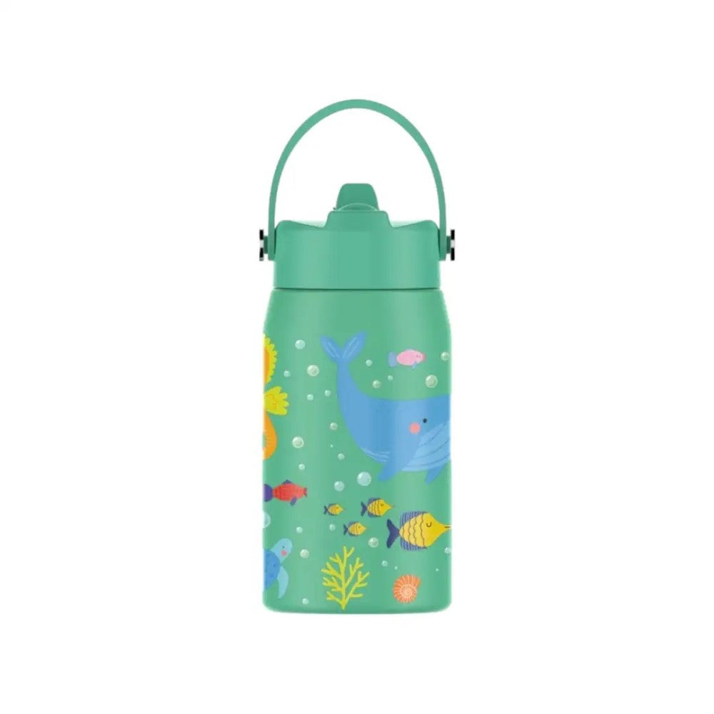 SipnJoy Lil'Straw Çocuk Su Termosu 420 ml - Ocean Whisper