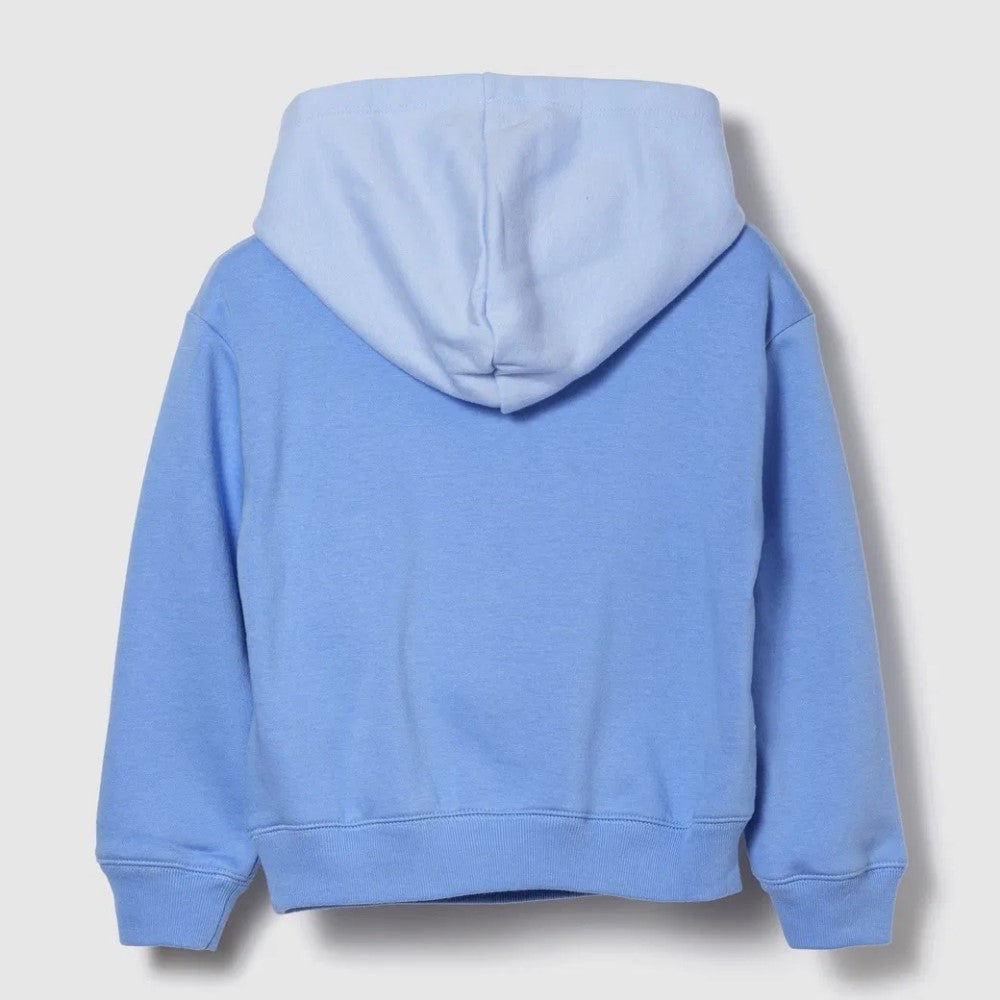 GAP Logolu Kışlık Kız Çocuk Kapüşonlu Sweatshirt Açık Mavi