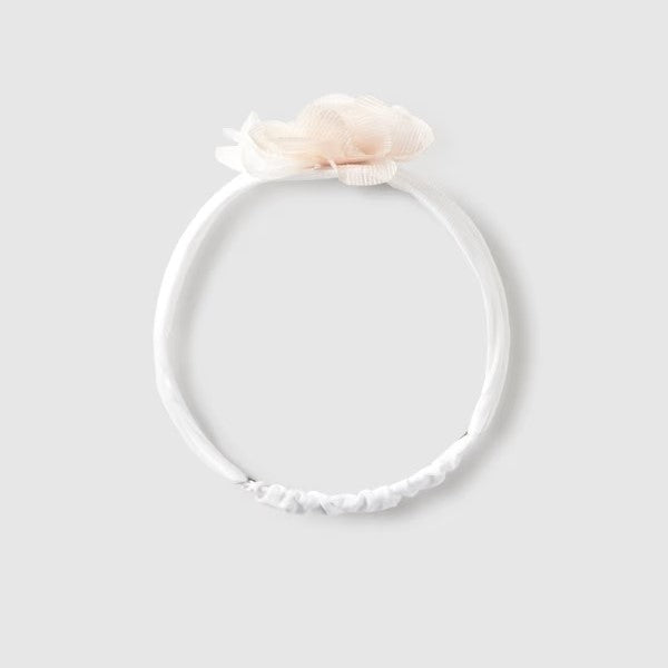 Mayoral Kız Bebek Seramoni Saç Bandı Ekru